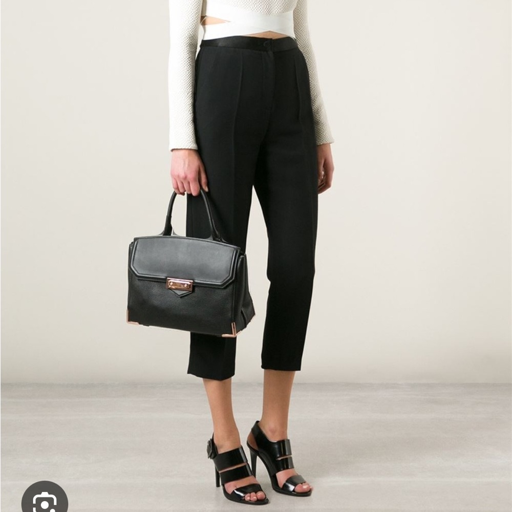 Alexander Wang large black rose gold Prisma Marion bag